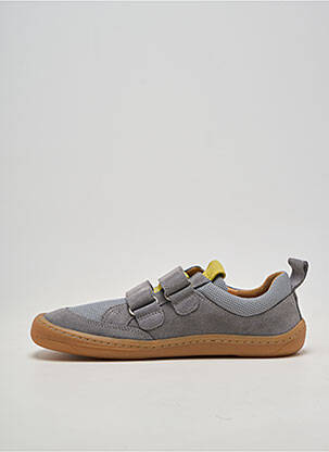 Baskets nubuck bout rond gris FRODDO garçon