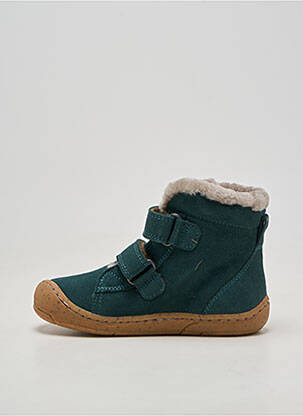 Bottines/boots nubuck bout rond vert FRODDO garçon