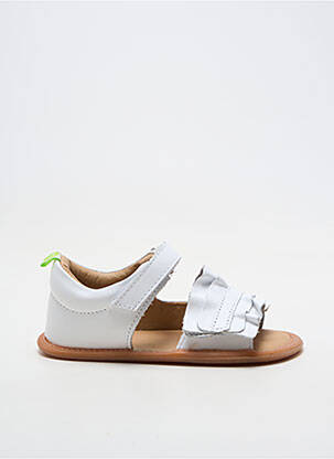 Sandales/nu pieds bout rond bout rond blanc TIP TOEY JOEY fille