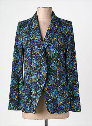 Blazer col châle bleu LA FIANCÉE femme