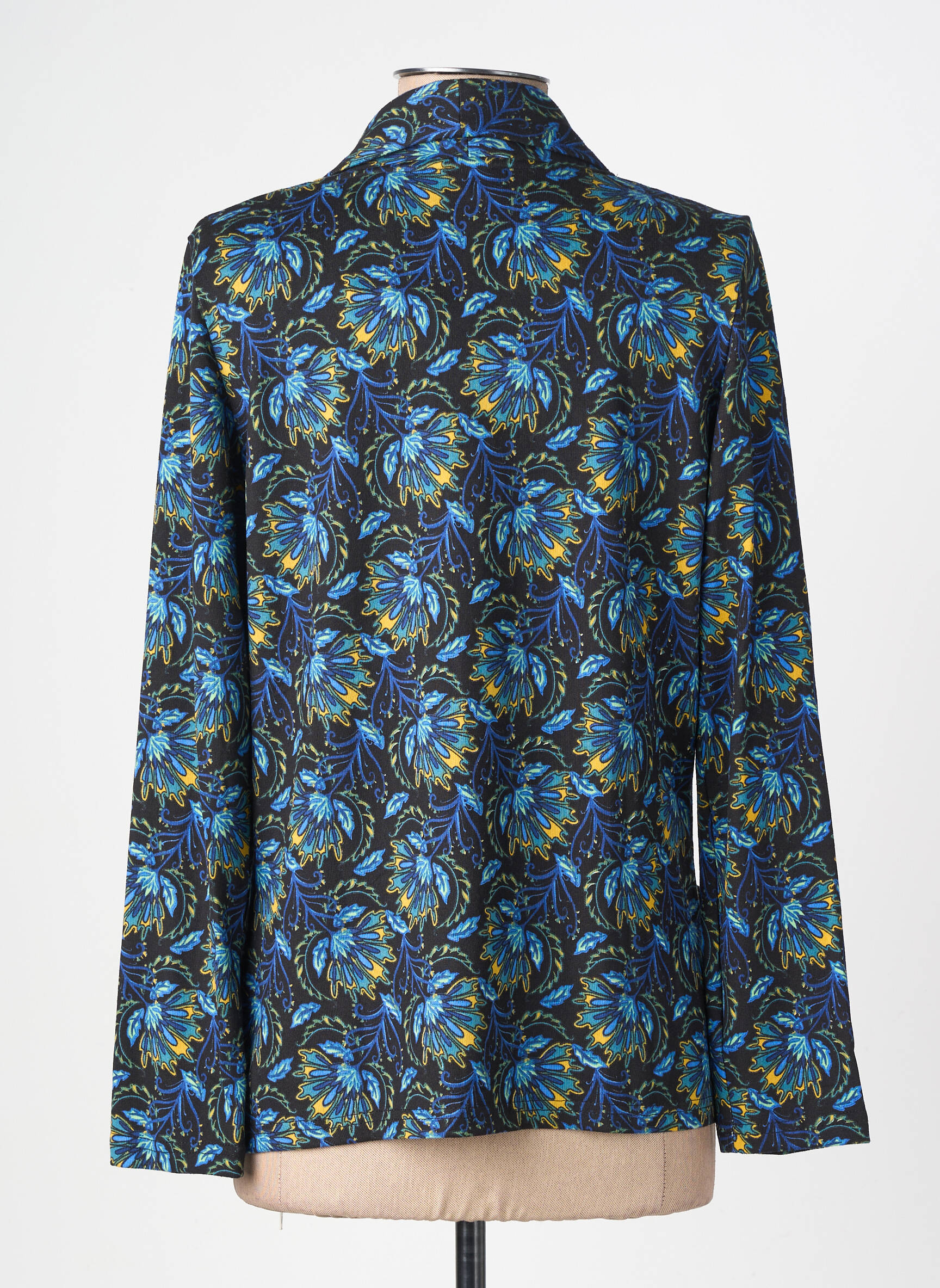 Blazer col châle bleu LA FIANCÉE femme