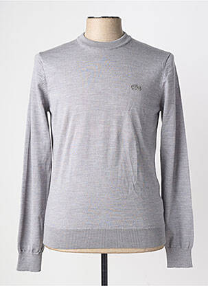 Pull stretch manches longues gris LACOSTE homme