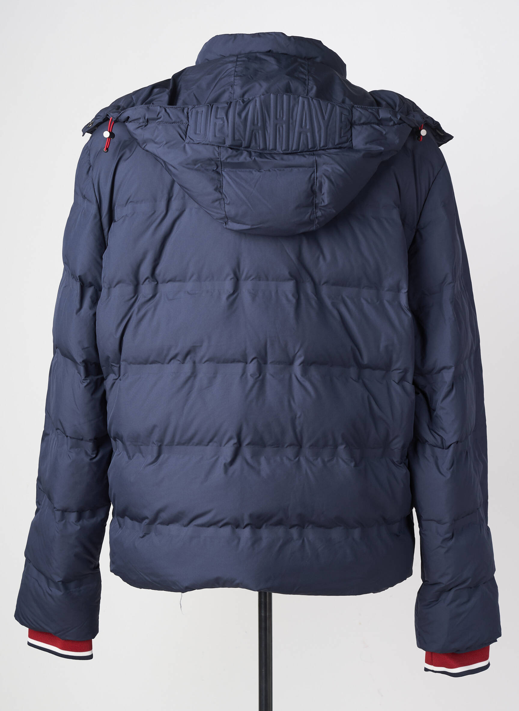 Doudoune manches longues a capuche bleu DELAHAYE homme
