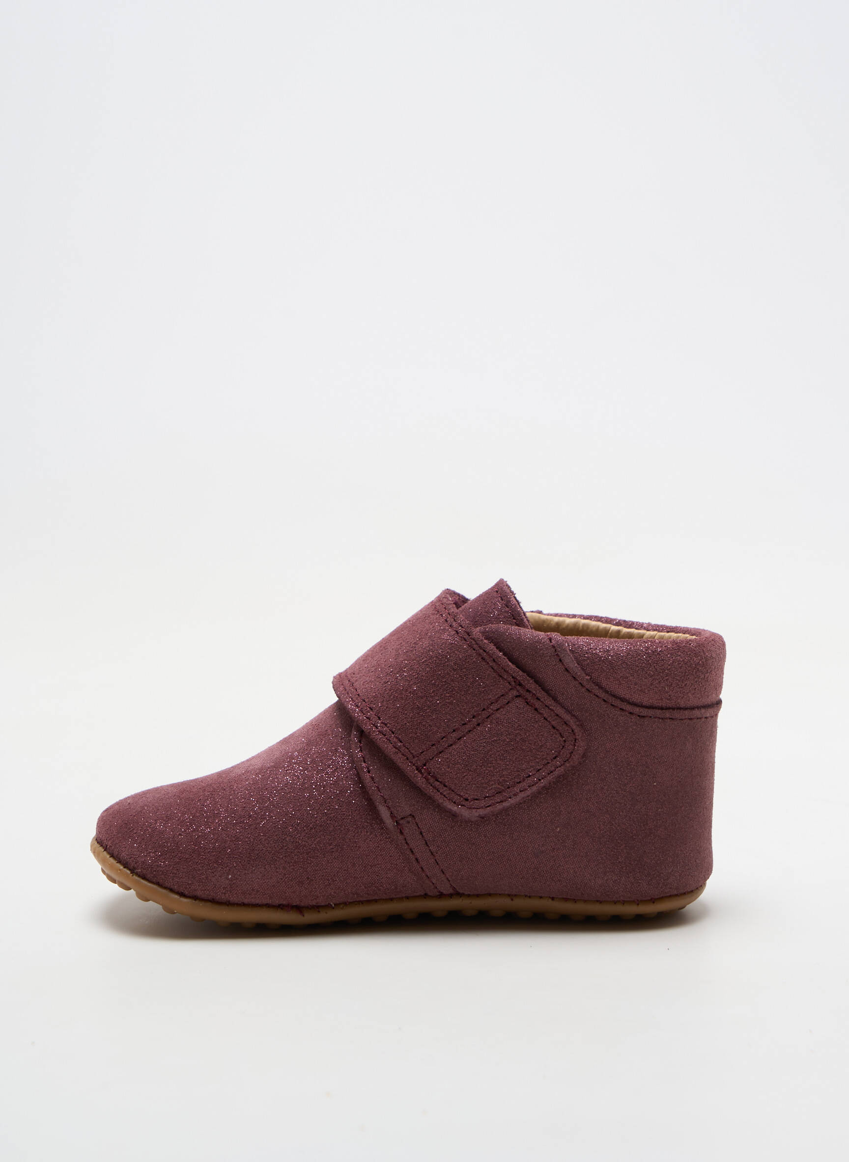 Chaussons/pantoufles tissage tissage pailleté bout rond violet POM POM fille
