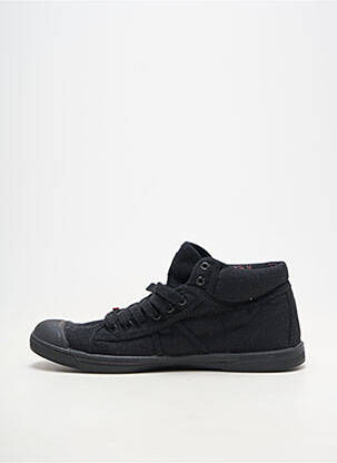 Baskets bout rond talon plat jusqu'à 3cm noir LE TEMPS DES CERISES femme