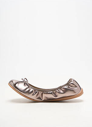 Ballerines matière lisse talon plat jusqu'à 3cm argent LE TEMPS DES CERISES femme