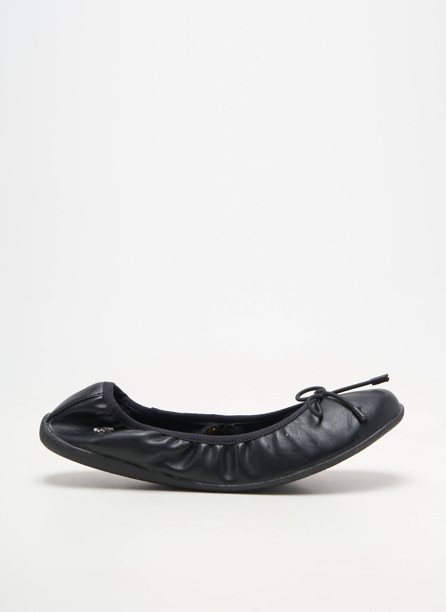 Ballerines matière lisse talon plat jusqu'à 3cm noir LE TEMPS DES CERISES femme