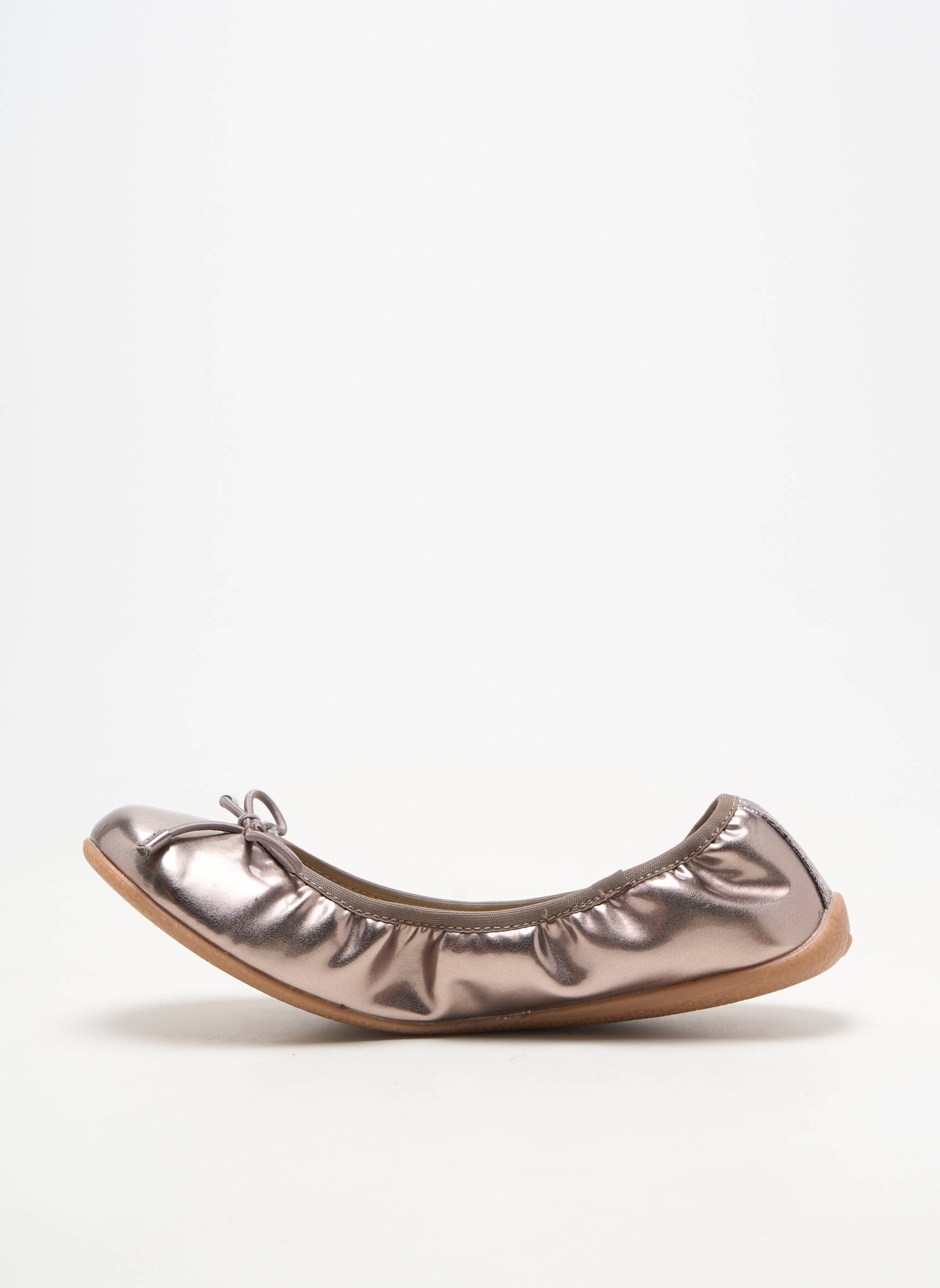 Ballerines matière lisse talon plat jusqu'à 3cm argent LE TEMPS DES CERISES femme