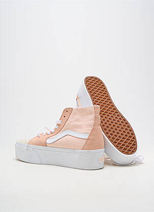 Baskets plateforme talon de 4 à 6cm rose VANS femme