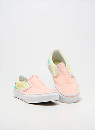 Slip ons bout rond bout rond rose VANS fille
