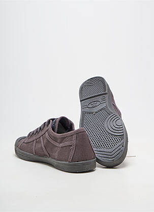 Baskets fermeture lacets talon plat jusqu'à 3cm gris LE TEMPS DES CERISES femme