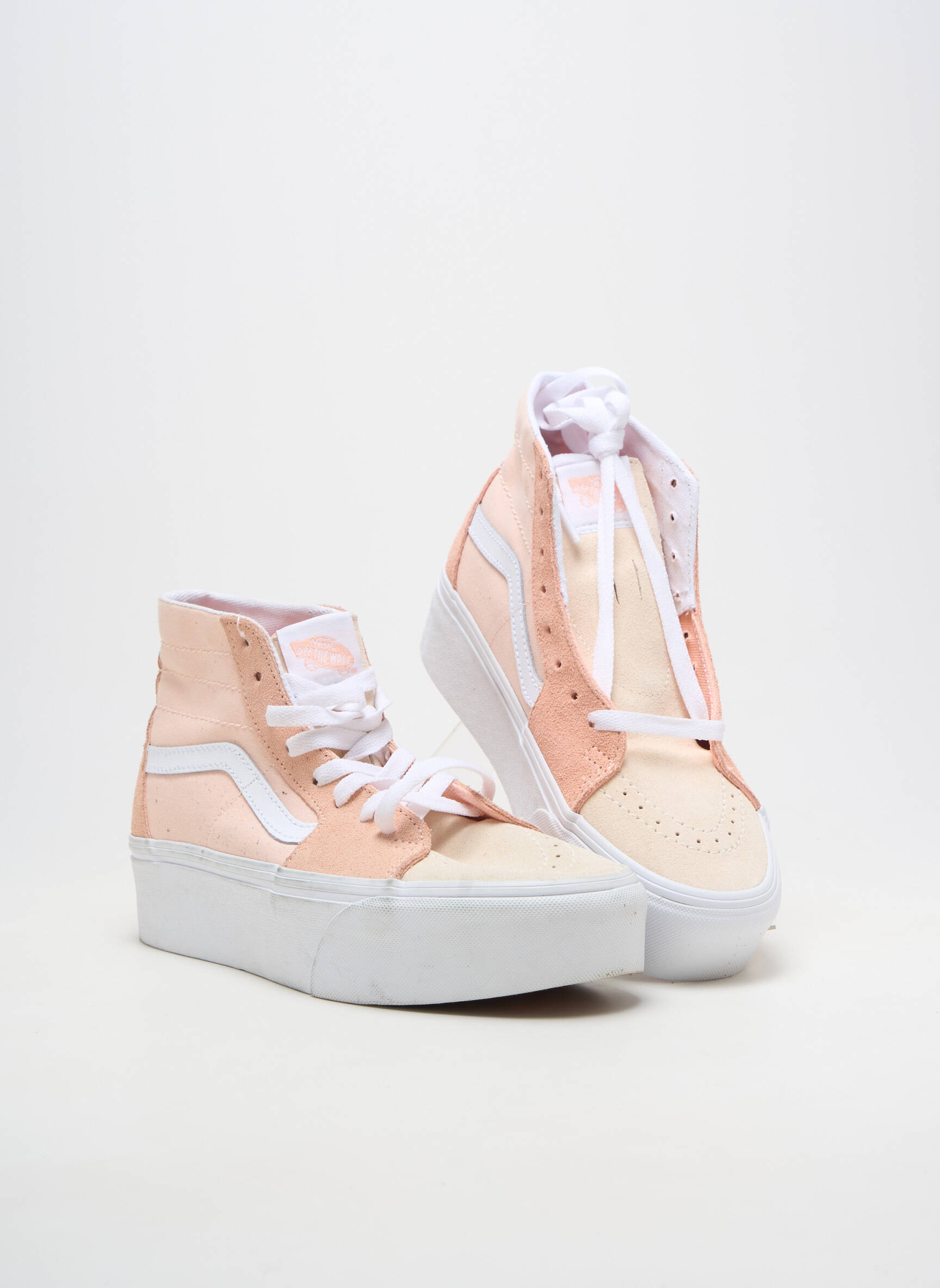 Baskets plateforme talon de 4 à 6cm rose VANS femme