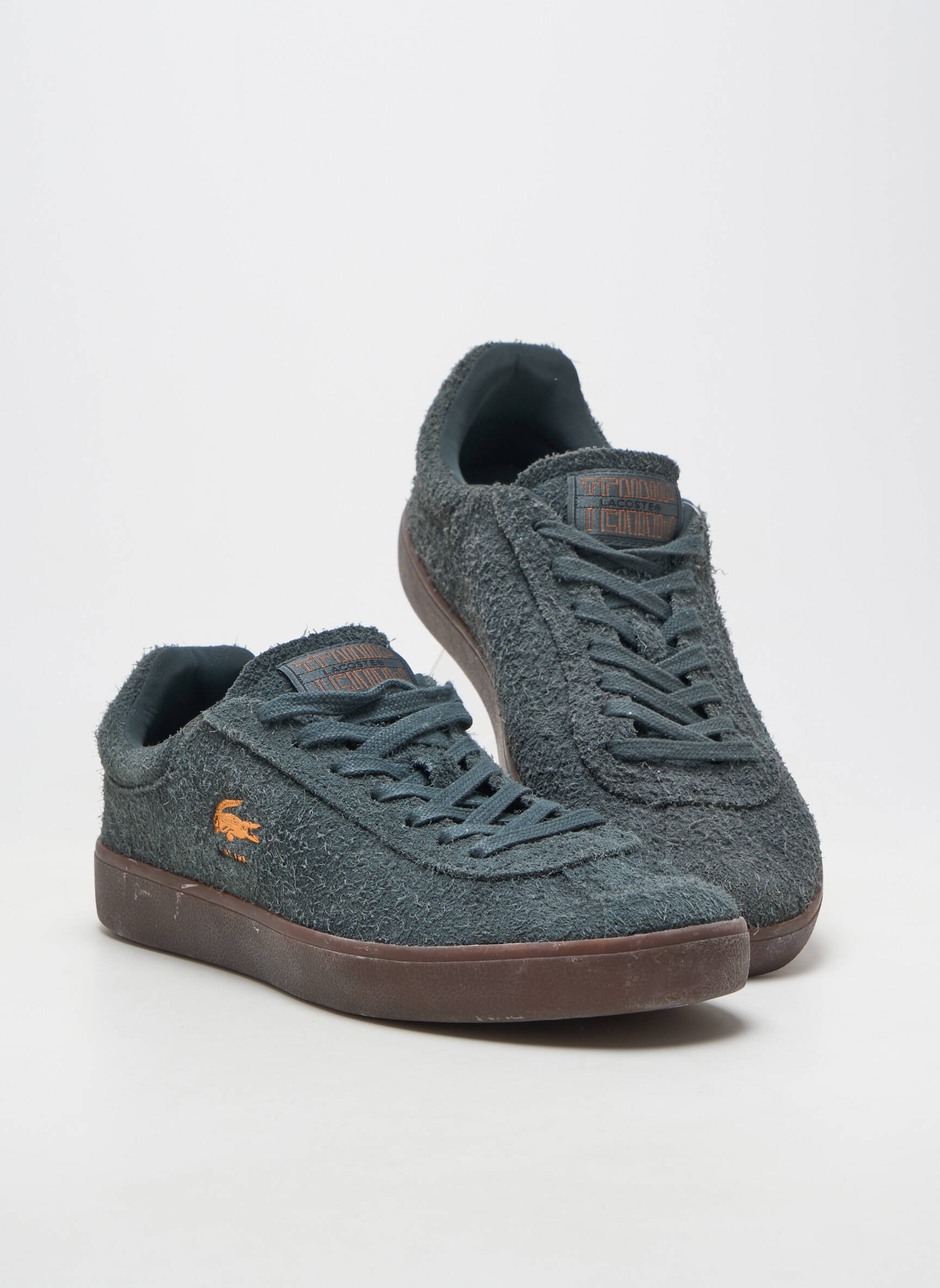 Baskets bout rond bout rond vert LACOSTE homme