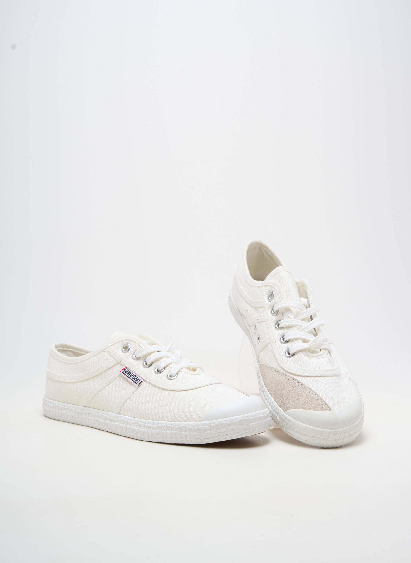 Baskets bout rond bout rond blanc KAWASAKI homme