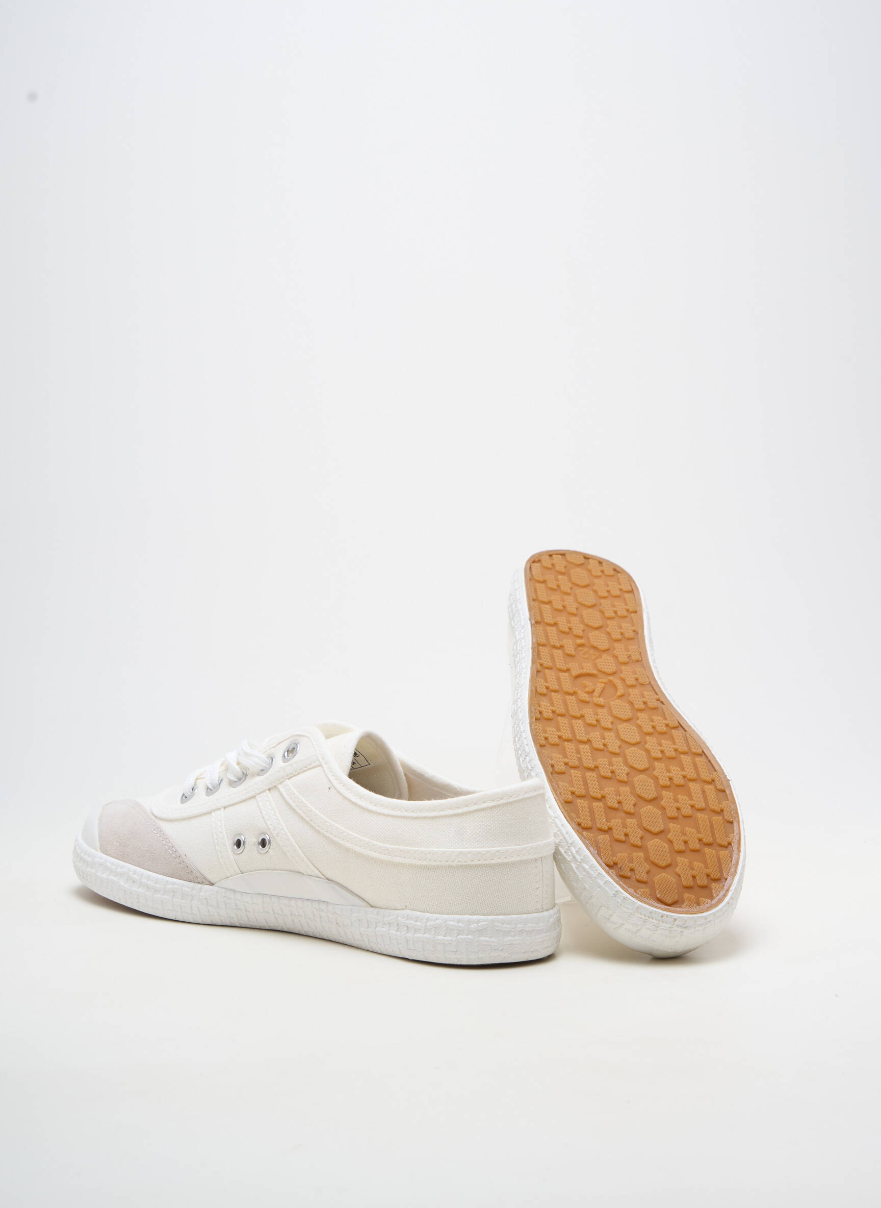 Baskets bout rond bout rond blanc KAWASAKI homme