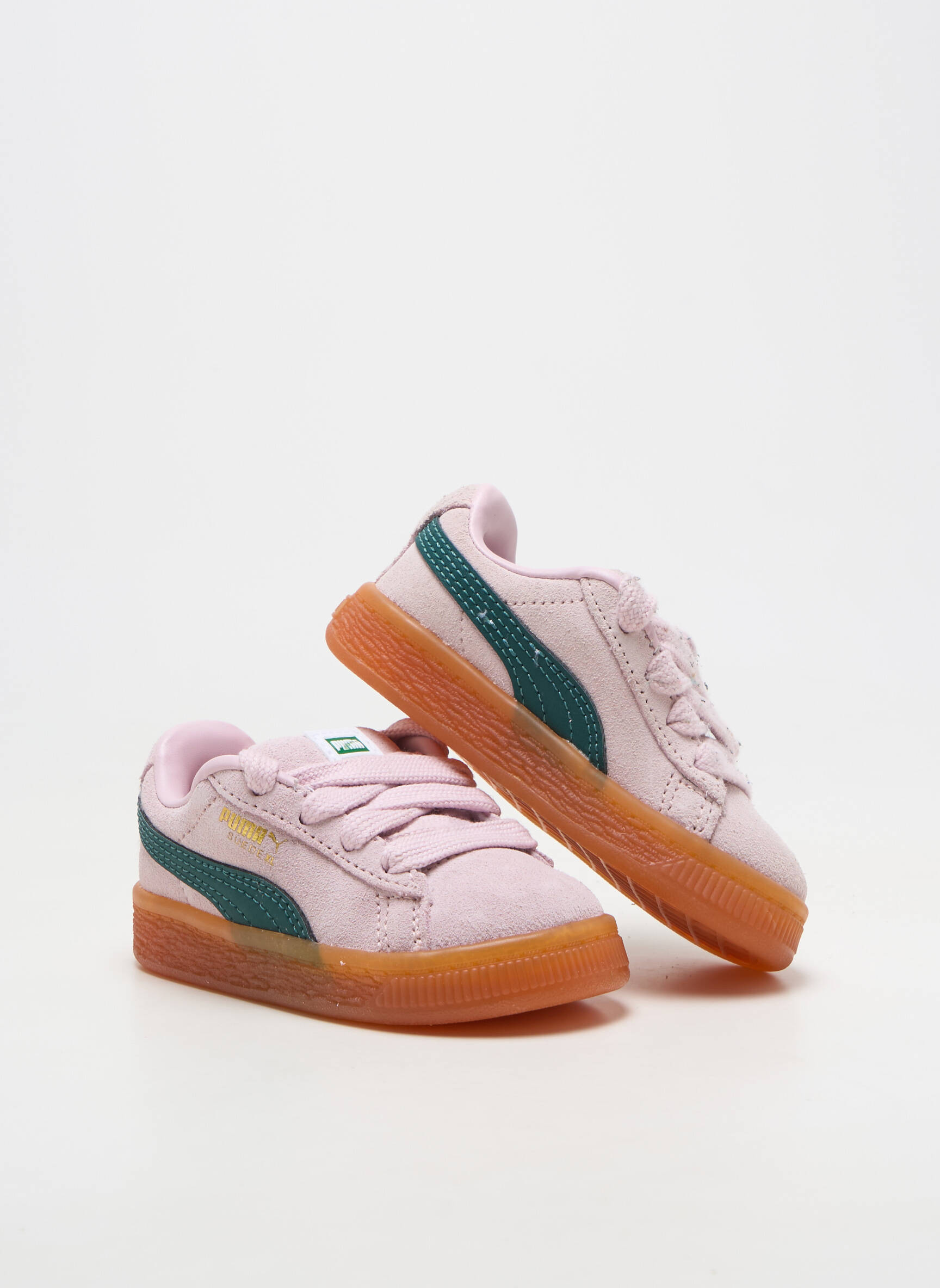 Baskets fermeture lacets bout rond rose PUMA fille