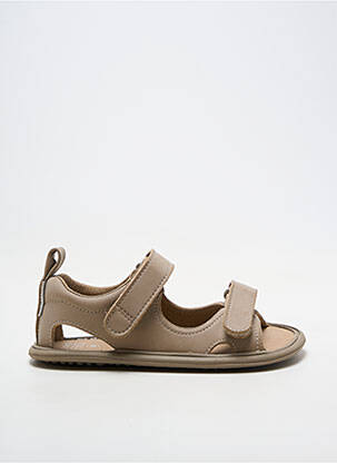 Sandales/nu pieds matière lisse bout carré beige ZAPATO FEROZ garçon