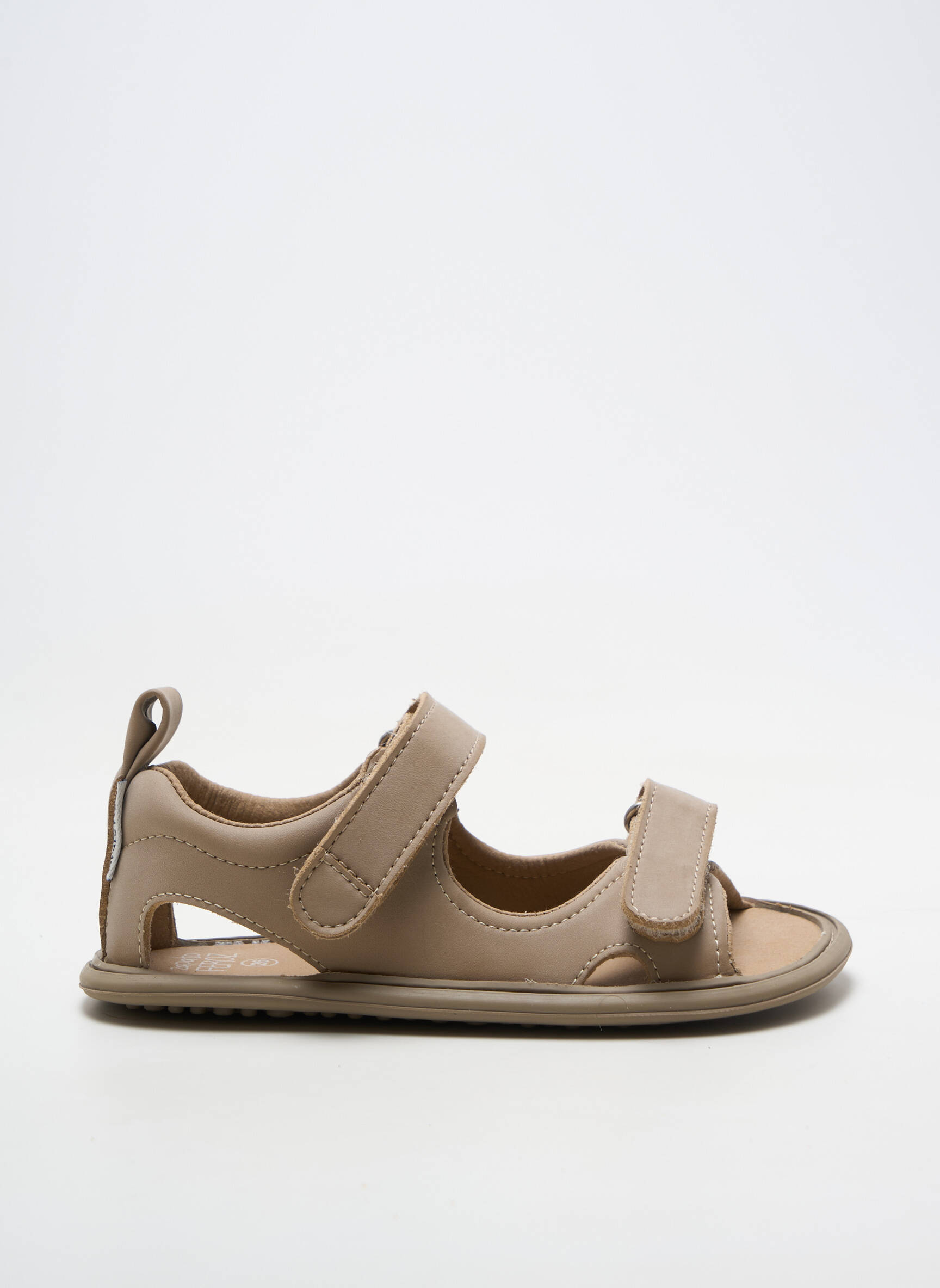 Sandales/nu pieds matière lisse bout carré beige ZAPATO FEROZ garçon