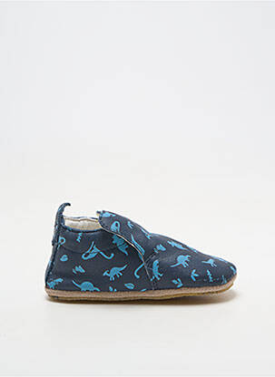 Chaussons/pantoufles matière lisse bout rond bleu NATURINO garçon