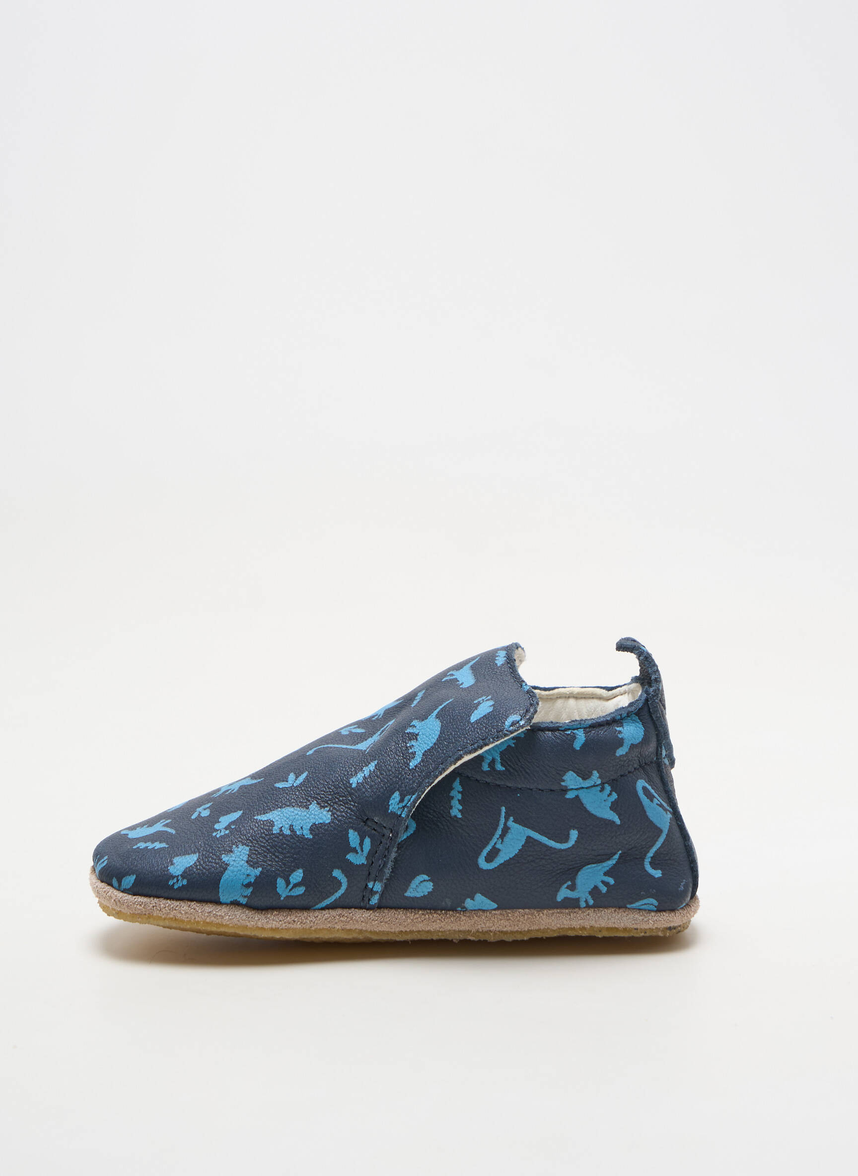 Chaussons/pantoufles matière lisse bout rond bleu NATURINO garçon