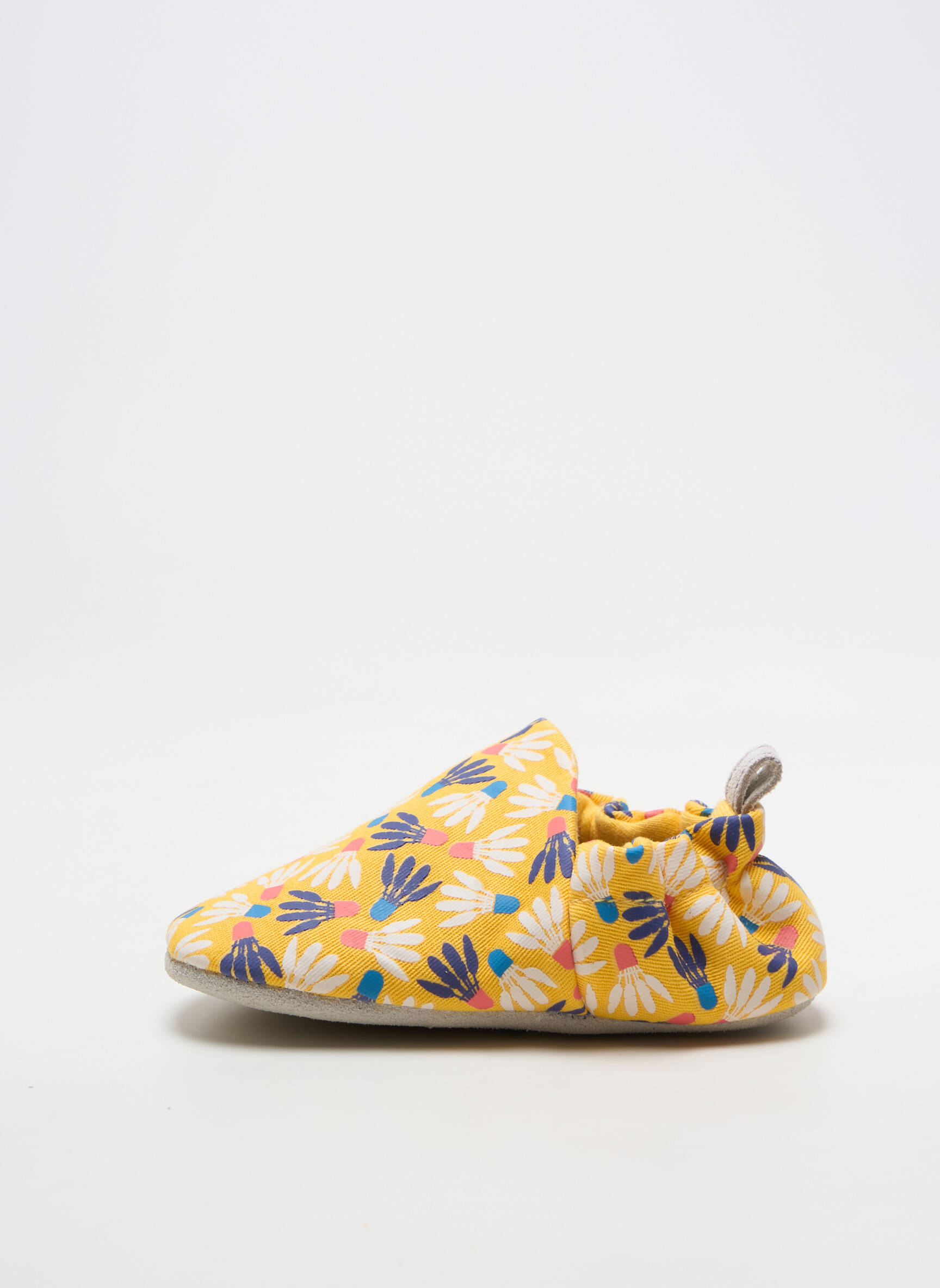 Chaussons/pantoufles fermeture elastique bout rond jaune POCO NIDO fille