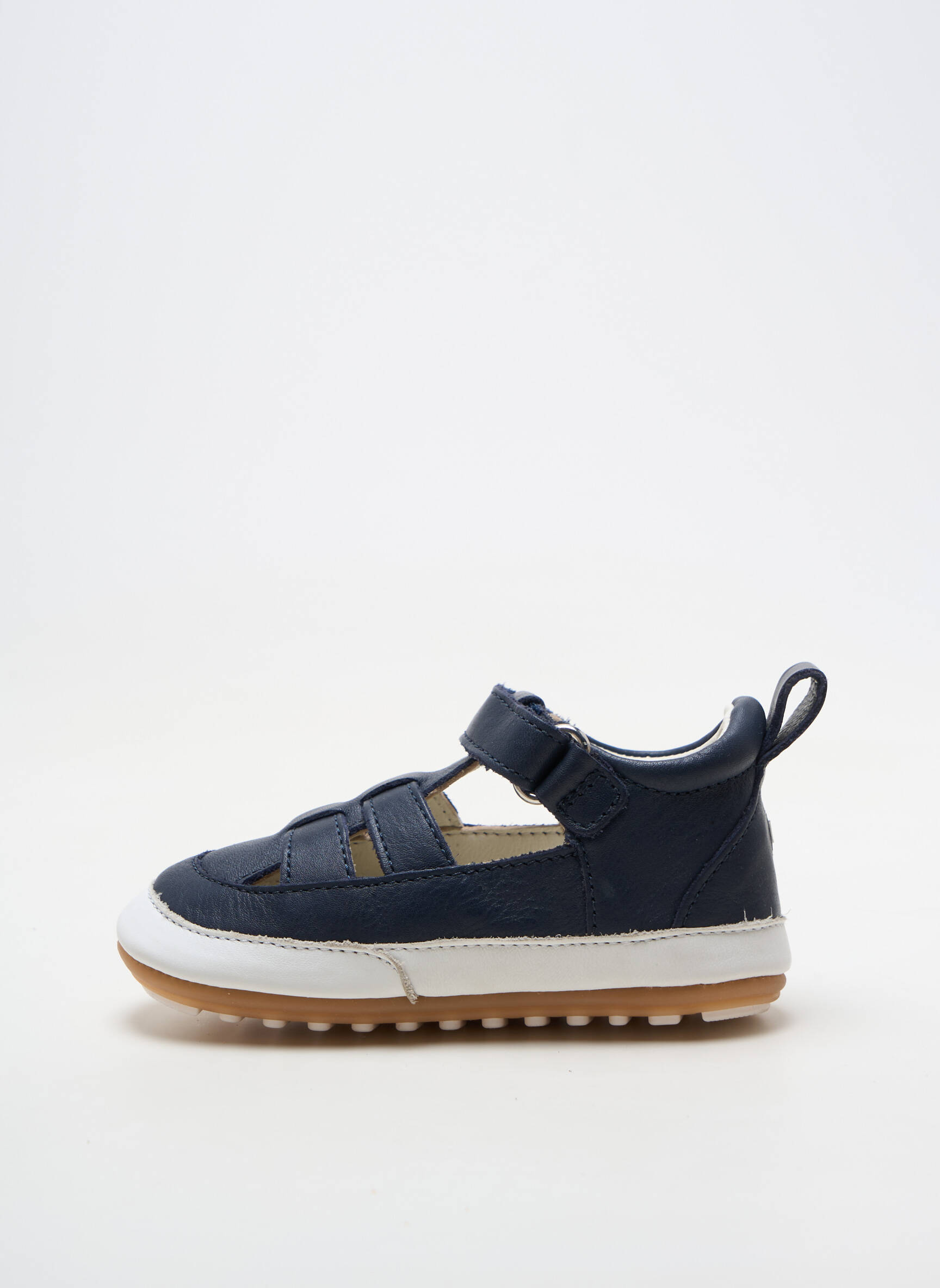 Sandales/nu pieds matière lisse bout rond bleu ROBEEZ garçon
