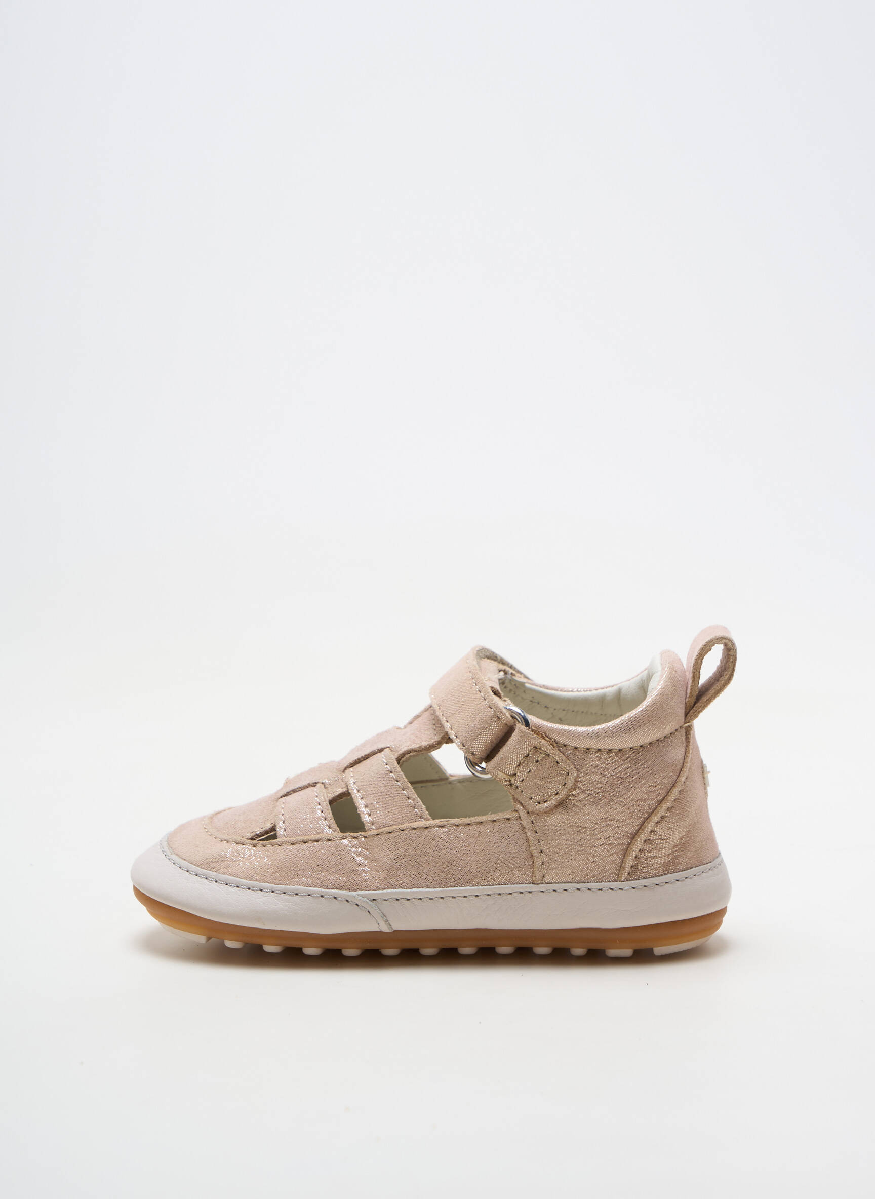 Baskets tissage tissage pailleté bout rond rose ROBEEZ fille