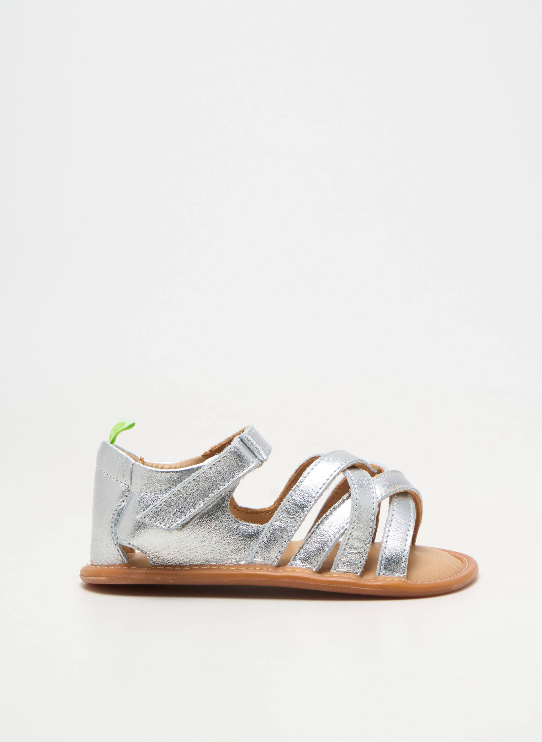 Sandales/nu pieds type de semelle anatomique bout ouvert argent TIP TOEY JOEY fille