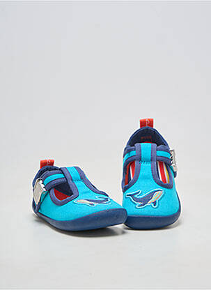 Chaussons/pantoufles bout rond bout rond bleu CLARKS garçon