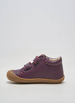Bottillons matière lisse bout rond violet NATURINO fille