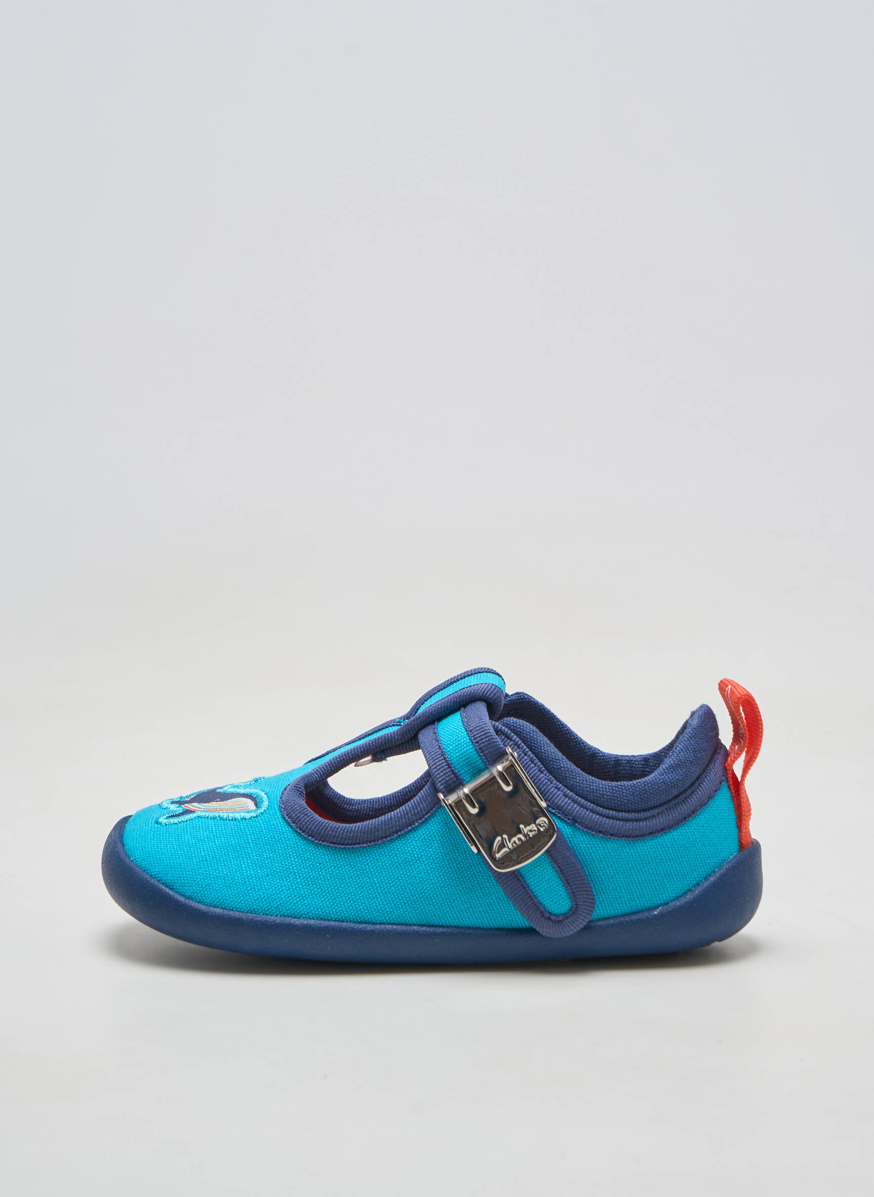Chaussons/pantoufles bout rond bout rond bleu CLARKS garçon
