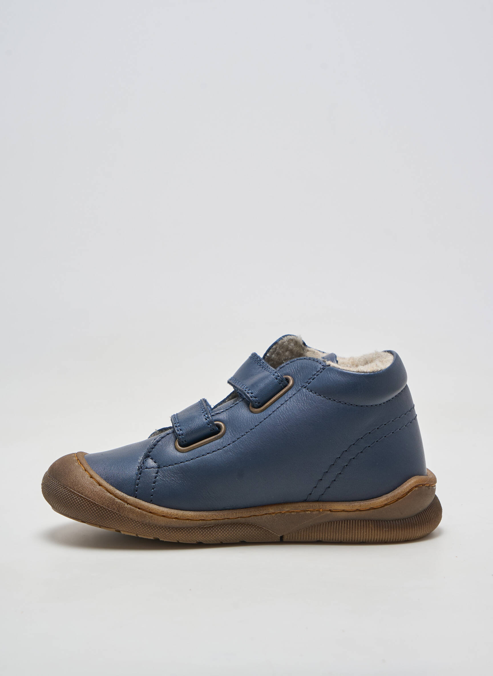 Bottillons fourrée bout rond bleu NATURINO garçon