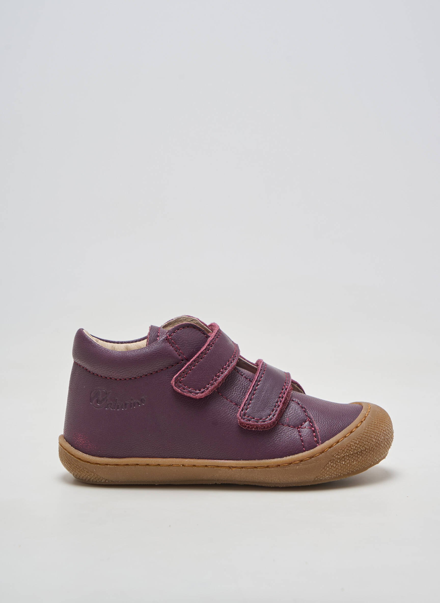 Bottillons matière lisse bout rond violet NATURINO fille