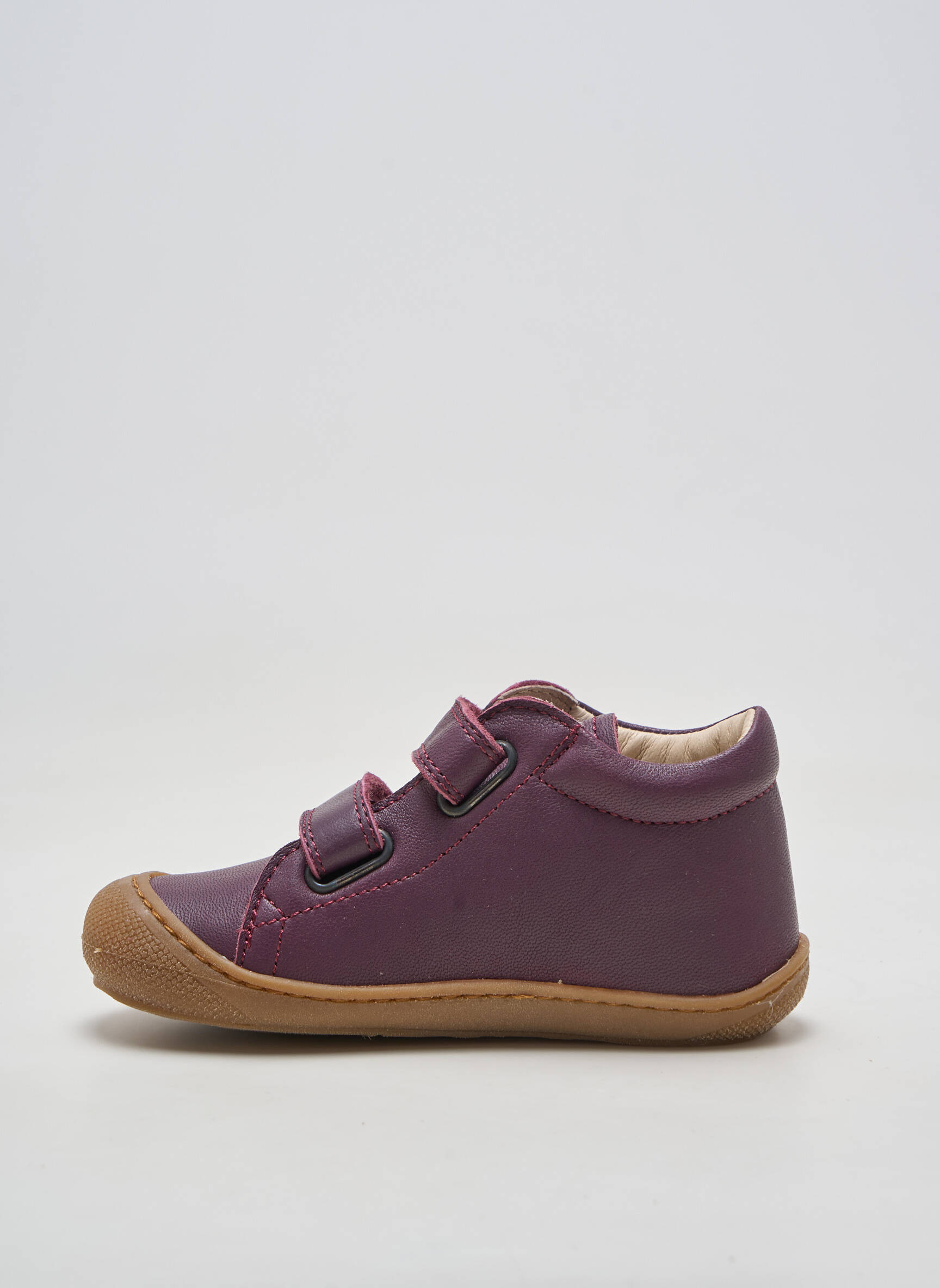 Bottillons matière lisse bout rond violet NATURINO fille