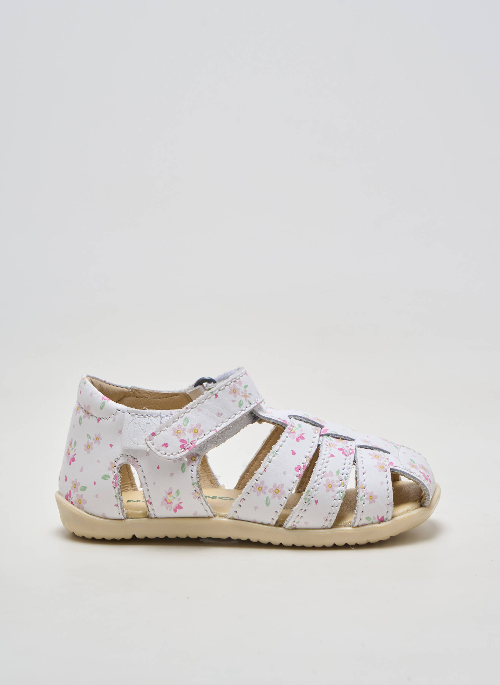 Sandales/nu pieds bout rond bout rond blanc NATURINO fille