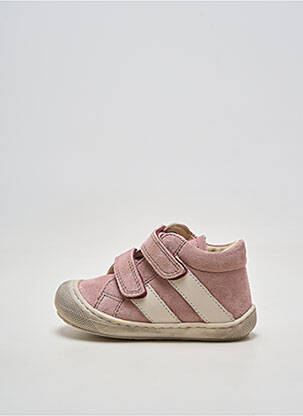Bottillons nubuck bout rond rose NATURINO fille