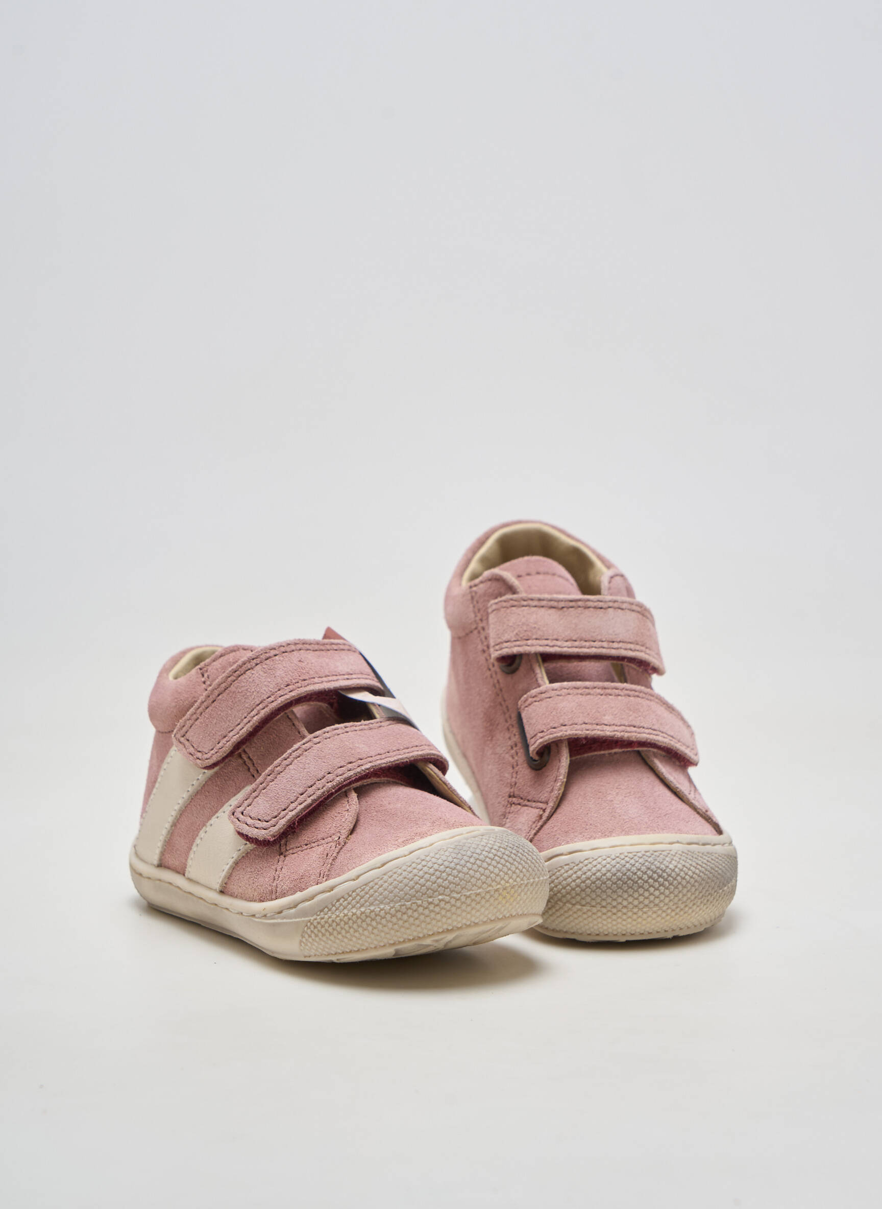 Bottillons nubuck bout rond rose NATURINO fille