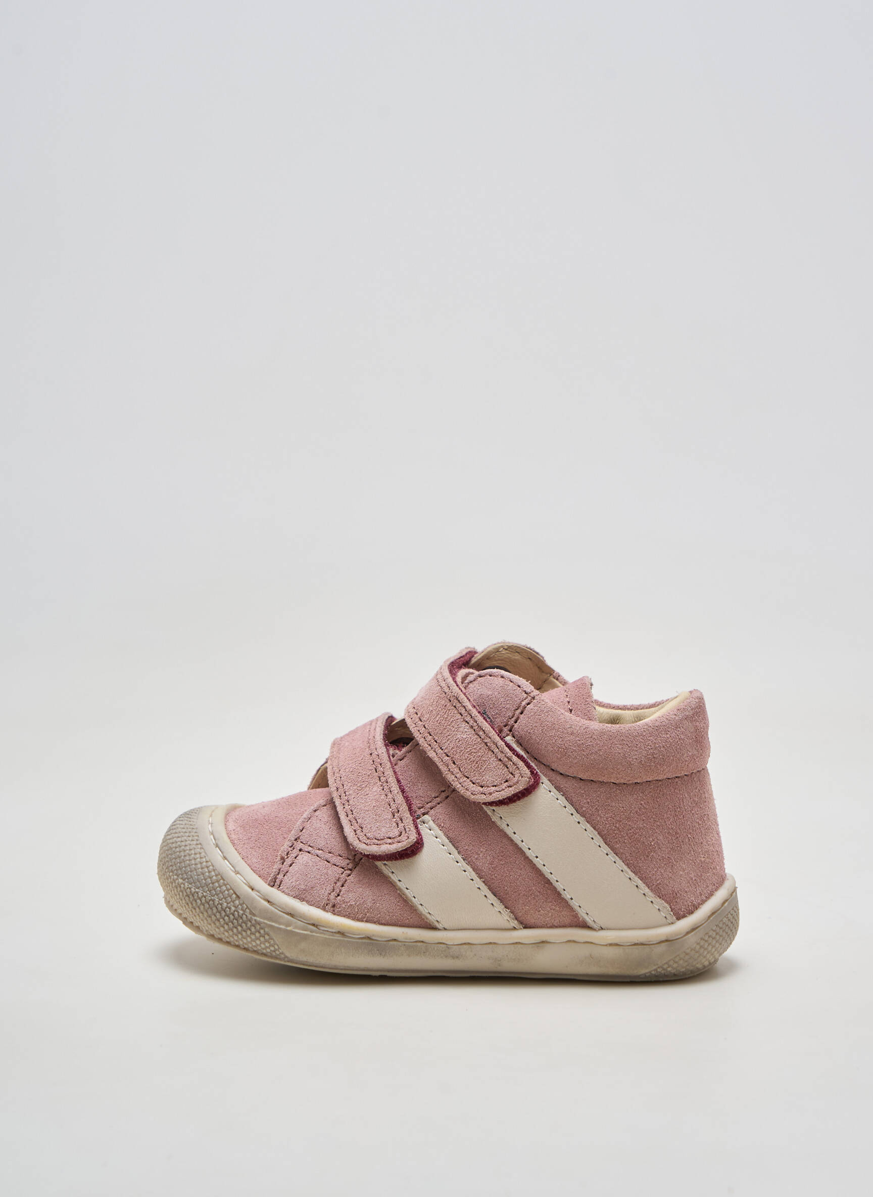 Bottillons nubuck bout rond rose NATURINO fille