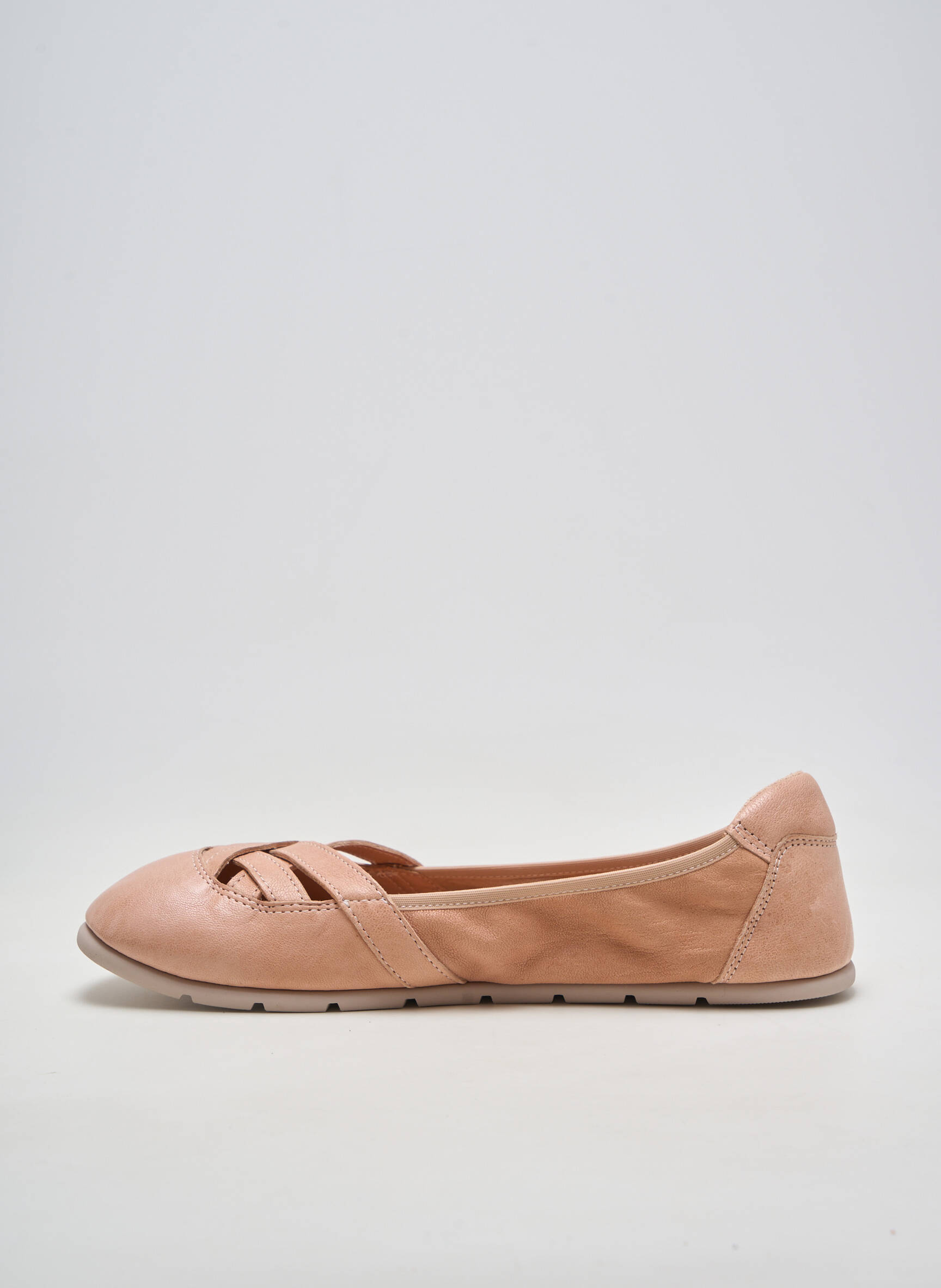 Ballerines matière lisse talon plat jusqu'à 3cm rose ZAPATO FEROZ femme