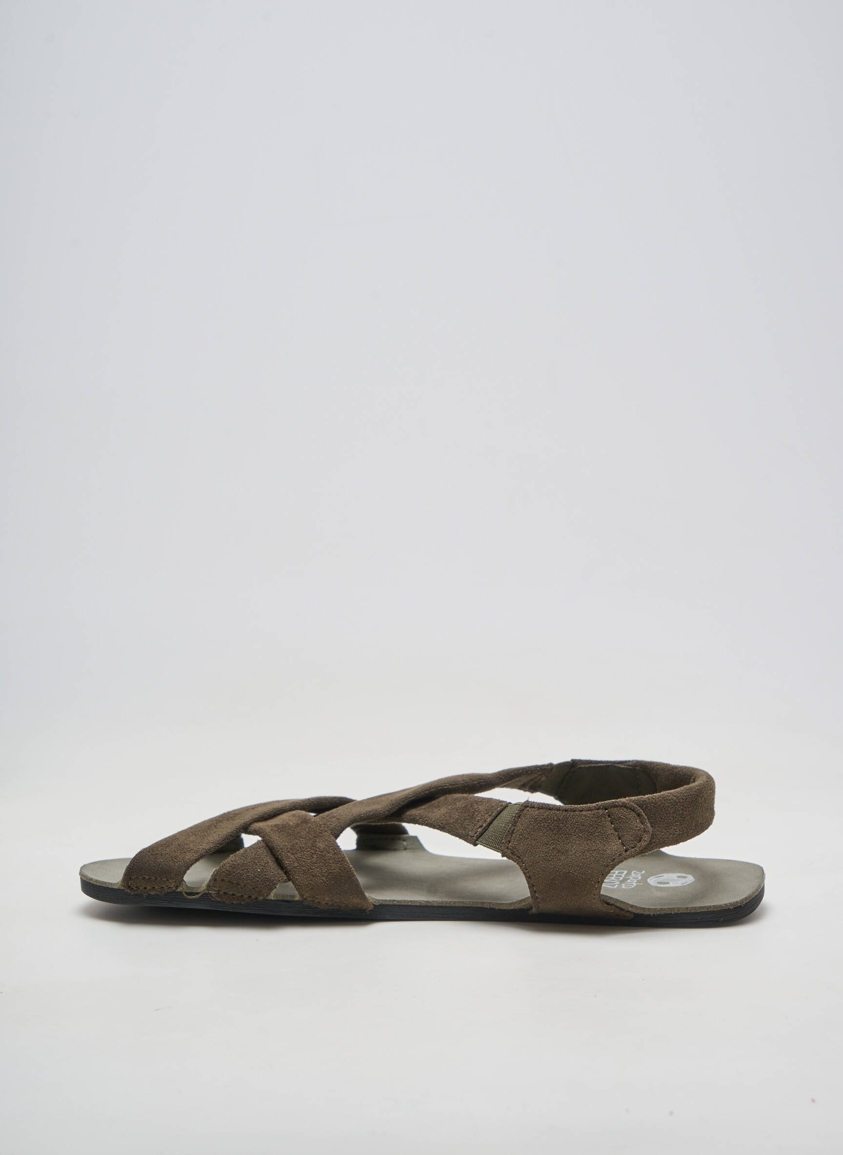 Sandales/nu pieds matière lisse talon plat jusqu'à 3cm vert ZAPATO FEROZ femme