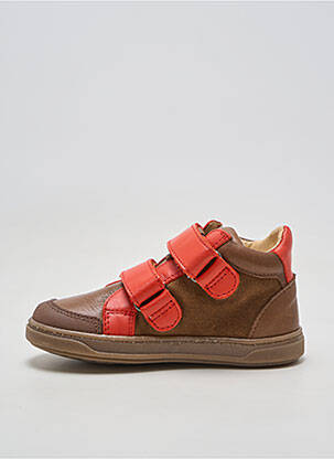 Bottillons nubuck bout rond marron ACEBOS garçon