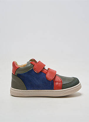Baskets nubuck bout rond bleu ACEBOS garçon