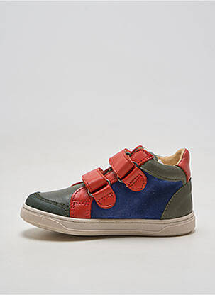 Baskets nubuck bout rond bleu ACEBOS garçon