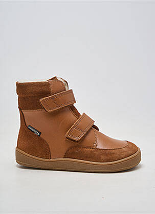 Bottines/boots nubuck bout rond marron BUNDGAARD garçon