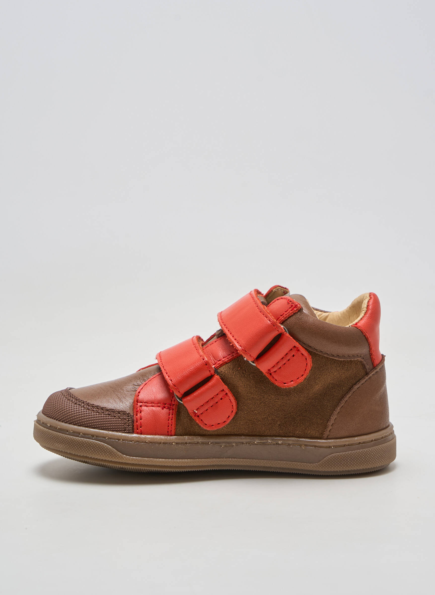 Bottillons nubuck bout rond marron ACEBOS garçon