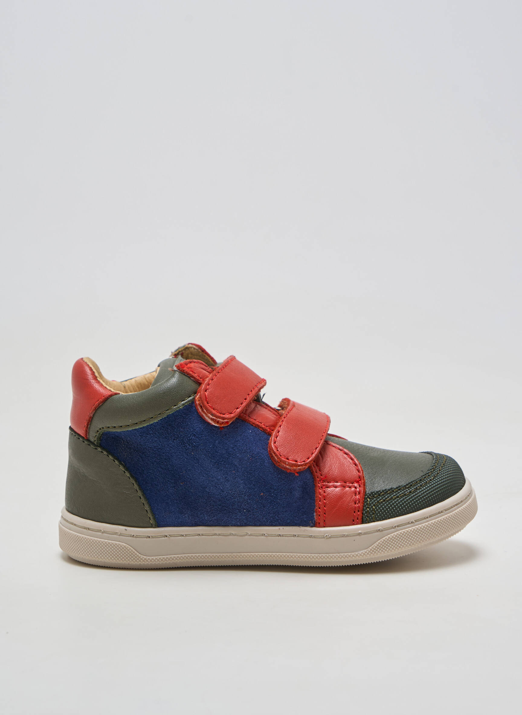 Baskets nubuck bout rond bleu ACEBOS garçon
