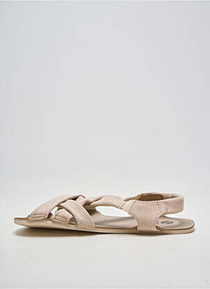 Sandales/nu pieds talon plat jusqu'à 3cm beige ZAPATO FEROZ femme