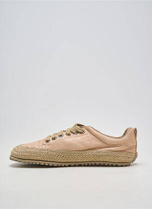 Baskets matière lisse talon plat jusqu'à 3cm rose ZAPATO FEROZ femme