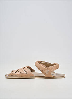 Sandales/nu pieds matière lisse talon plat jusqu'à 3cm rose ZAPATO FEROZ femme