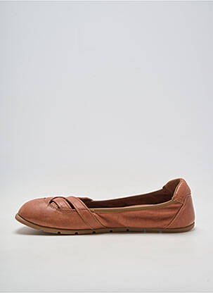 Ballerines matière lisse talon plat jusqu'à 3cm marron ZAPATO FEROZ femme